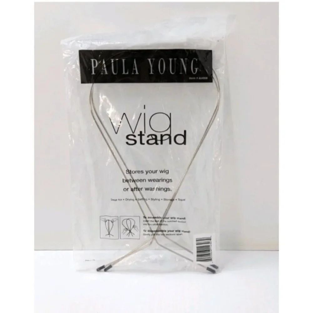 Vintage Paula Young Folding Metal Wire Wig Stand Wig Holder New